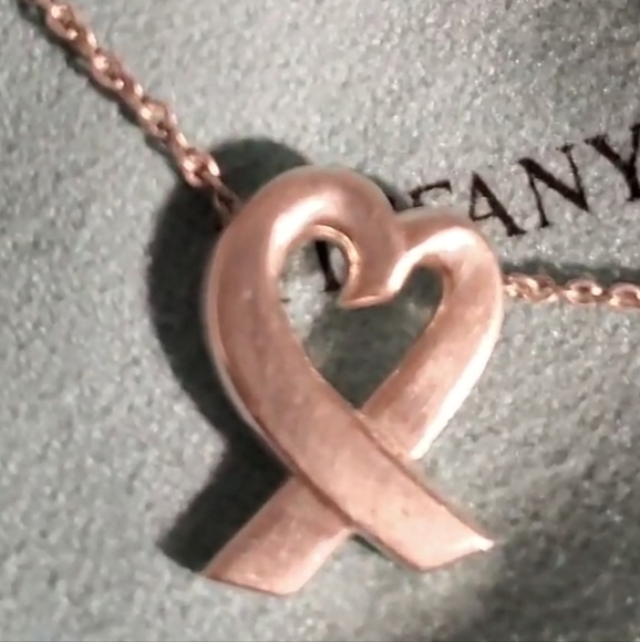Tiffany Paloma Picasso Loving Heart Pendant Necklace Sterling Silver Luxury - Picture 5 of 17